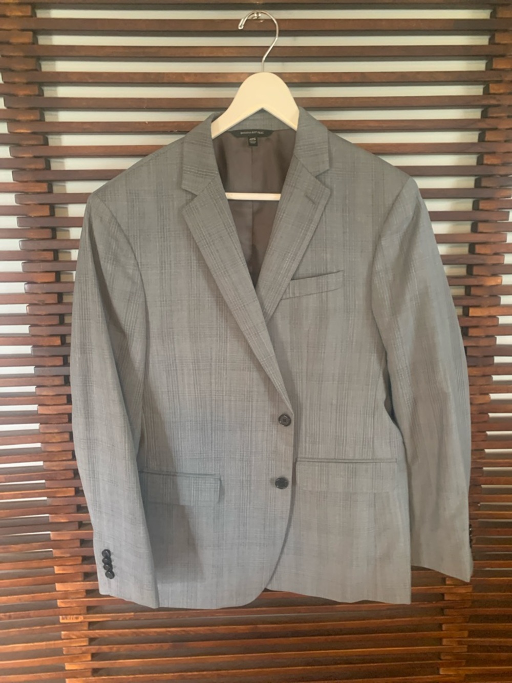 Banana Republic Gray Plaid Sport Coat
